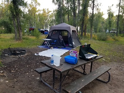 Campsite at Gros Ventre